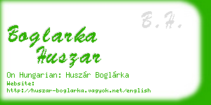 boglarka huszar business card