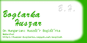 boglarka huszar business card